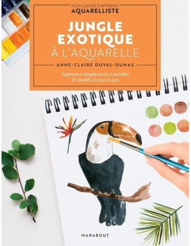 Jungle exotique à l'aquarelle