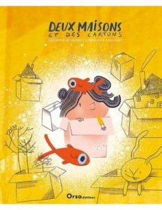 Deux maisons et des cartons